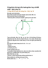 Công thức tính gia tốc hướng tâm hay chi tiết nhất - Vật lý lớp 10