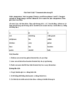 Giải Tiếng Anh 7 Unit 5: Communication | Explore English