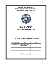 Thiết kế Website dạy học Online | Bài tập lớn học phần Thiết kế Web | Đại học Công nghệ Đông Á