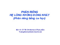 Phân riêng hệ lỏng không đồng nhất | Bài giảng môn quá trình thiết bị | Đại học Bách khoa hà nội