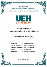 Bài thu hoạch môn Lịch sử Đảng - Tham quan Bảo tàng Hồ Chí Minh | Lịch sử đảng | Trường Đại học Kinh tế Thành phố Hồ Chí Minh