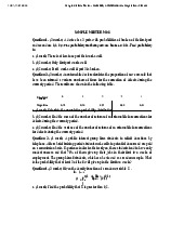 Sample Midterm Review - Probability & Statistics Exam Preparation môn Xác suất thống kê| Đại học Duy Tân
