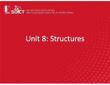 Unit 8: Structures - Tin học đại cương (IT1110) | Trường Đại học Bách khoa Hà Nội