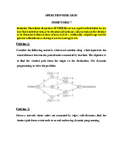 Homework 7 - Dynamic Programming & Course Selection Strategies | Môn Deterministic Models in Operations Research - Trường Đại học Quốc tế, Đại học Quốc gia Thành phố Hồ Chí Minh