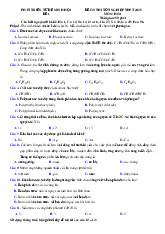 Bộ đề thi thử tốt nghiệp THPT 2025 môn Hóa bám sát đề minh họa - Số 3 (có đáp án)