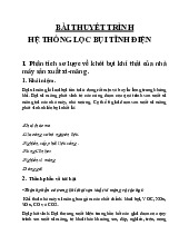 Bài thuyết trình Hệ thống lọc bụi tĩnh điện | Môn Kỹ thuật lạnh - Đại học Xây Dựng Hà Nội