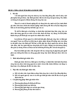 Lý thuyết về Tổng quan về đánh giá nhân viên