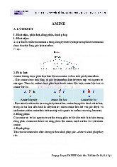Lý thuyết và bài tập Amine môn Hoá học 12