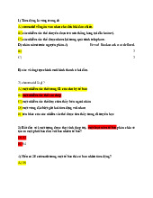 Tổng hợp nhiều đề bài tập trắc nghiệm và tự luận môn Di truyền học - Đại học Y dược Thành phố Hồ Chí Minh