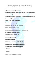 Tóm tắt Đề cương Kinh tế Môi trường | Kinh tế môi trường | Học viện Tài chính