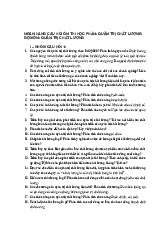 Ngân Hàng Câu Hỏi Ôn Thi Quản Trị Chất Lượng | Đại học Thương Mại