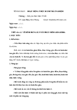 HK1. Vẽ hình đơn giản bằng phần mềm GeoGebra | Bài giảng  PowePoint Toán 6 | Kết nối tri thức