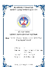 Tìm hiểu về Đại hội Đại biểu toàn quốc lần thứ XII của Đảng cộng sản Việt nam | Bài tập nhóm môn Lịch sử đảng cộng sản Việt Nam