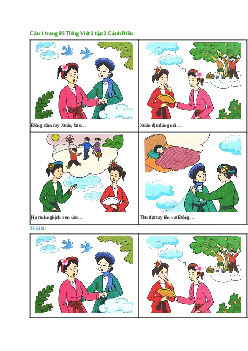 Giải SGK môn Tiếng việt 2 - Bài 28:  Kể chuyện đã học: Chuyện bốn mùa(4) | Cánh Diều