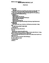 TIẾT 70, 71: ĐỌC VĂN BẢN "DƯỚI BÓNG HOÀNG LAN" (Thạch Lam)