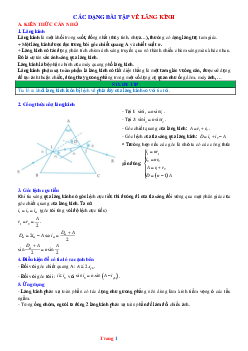 Các dạng bài tập lăng kính Lý 11 có lời giải chi tiết và đáp án