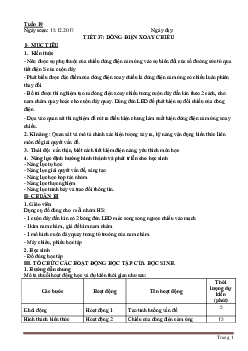 Giáo án vật lý 9 học kỳ II Phương pháp mới