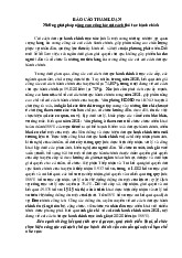 Báo cáo tham luận: Những giải pháp nâng cao công tác cải cách thủ tục hành chính môn Luật hành chính | Trường đại học Mở Hà Nội