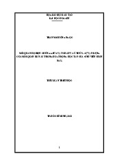 TIỂU LUẬN TRIẾT HỌC DC140DV01 - Mối Quan Hệ Vật Chất và Ý Thức