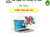 Giáo án điện tử Tin học 3 Bài 3 Kết nối tri thức: Máy tính và em