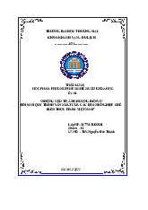Những yếu tố ảnh hưởng đến sự đổi mới quy trình sản xuất của các doanh nghiệp chế biến thực phẩm Việt Nam | Bài thảo luận Phương pháp nghiên cứu khoa học