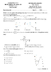 Đề giữa kì 1 Toán 12 năm 2025 – 2026 trường THPT Lạng Giang 1 – Bắc Ninh