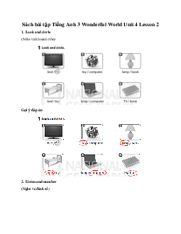 Giải Sách bài tập Tiếng Anh 3 Wonderful World Unit 4 My house Lesson 2