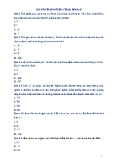 Câu hỏi trắc nghiệm Toán rời rạc - Công nghệ thông tin | Trường Đại học Kiến trúc Hà Nội