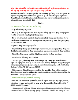 Các chính sách hỗ trợ của Nhà nước trong vấn đề lao động | Kinh tế vi mô | Trường đại học Thương mại