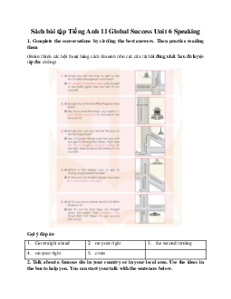 Giải Unit 6 Speaking | Sách bài tập Tiếng Anh 11 Global Success