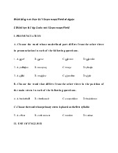 Đề thi học kỳ 1 môn Tiếng Anh lớp 8 năm học 2024 - 2025 | Bộ sách I Learn Smart World