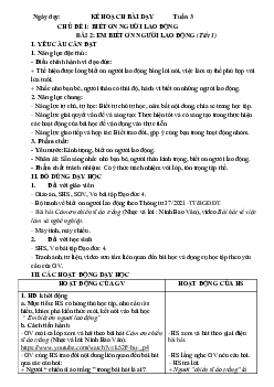 Giáo án Đạo Đức lớp 4 Tuần 3,4,5 | Chân trời sáng tạo