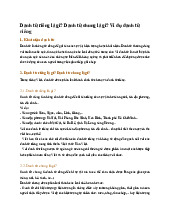 Danh từ riêng là gì? Danh từ chung là gì? Ví dụ danh từ riêng - Tiếng VIệt 4