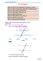 Bài toán hình học trong các đề thi học sinh giỏi Toán 7