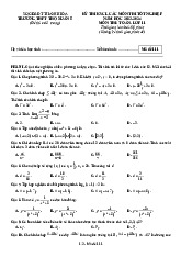 Đề khảo sát lần 2 Toán 11 năm 2023 – 2024 trường THPT Thọ Xuân 5 – Thanh Hóa