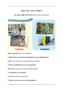 Giải Tiếng Anh 7 Unit 3: Project | Global Success