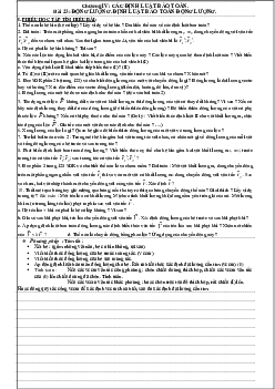 Phiếu học tập môn Lý 10 học kỳ 2