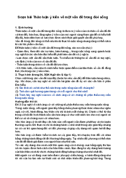 Soạn bài Thảo luận ý kiến về một vấn đề trong đời sống | Ngữ văn 8 Bài 2: Thơ sáu chữ, bảy chữ sách Cánh Diều