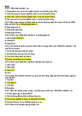 Trắc nghiệm Giáo Dục Quốc Phòng có đáp án | Đại học Nội Vụ Hà Nội