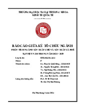 Phân tích ngành sản xuất chè và cà phê tại Việt Nam 2018-2019 | Môn Tổ chức ngành - Đại học Ngoại Thương