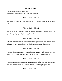 Tập làm văn lớp 2: Viết 4 - 5 câu kể về việc việc bay tỏ lời xin lỗi|  Kết Nối Tri Thức