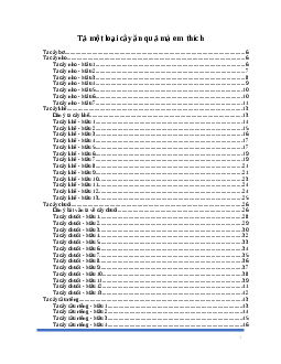 Văn mẫu Tập làm văn lớp 4: Tả một loại cây ăn quả mà em thích | Kết nối tri thức