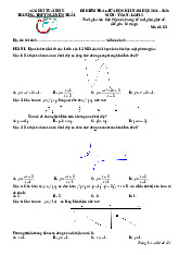 Đề giữa học kì 1 Toán 12 năm 2024 – 2025 trường THPT Nguyễn Trãi – Thái Bình