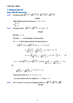 Chuyên đề phương trình, bất phương trình, hệ phương trình bồi dưỡng học sinh giỏi toán 11