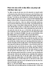 Phân tích bản chất và đặc điểm của pháp luật Việt Nam hiện nay ?