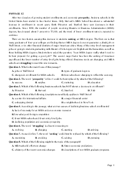 PASSAGE 12_Theme 2. Education (Giáo dục)