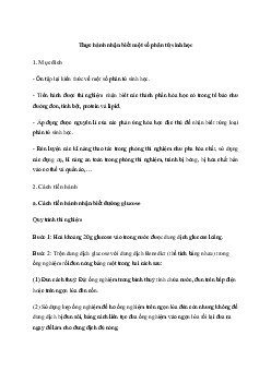 Sinh học 10 Bài 6: Thực hành nhận biết một số phân tử sinh học - Kết Nối Tri Thức