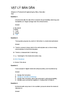 Bài tập trắc nghiệm (quizz) môn Vật lý bán dẫn nội dung chương 2 có đáp án