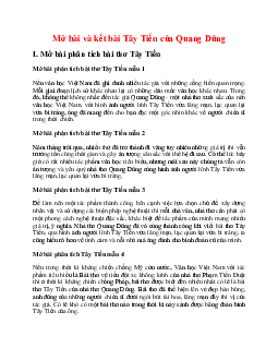 Mở bài và kết bài Tây tiến của Quang Dũng hay nhất - Ngữ Văn 12