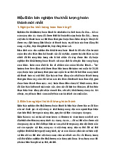 Mẫu Biên bản nghiệm thu khối lượng hoàn thành mới nhất